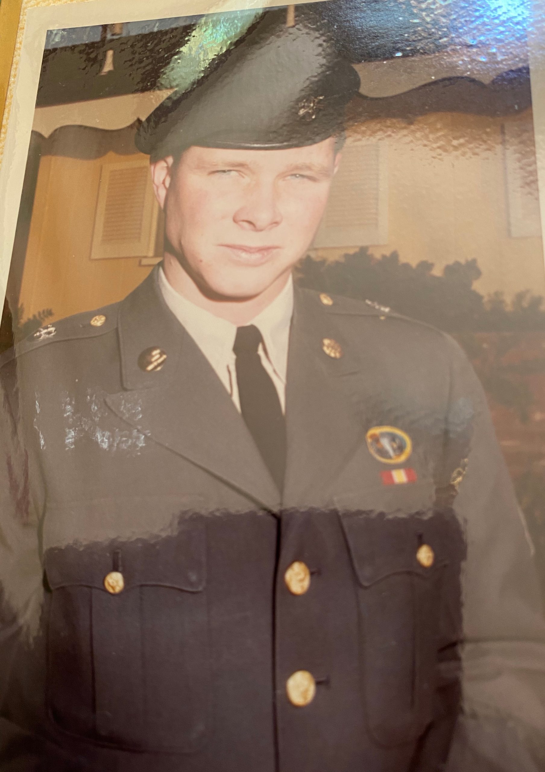 Pam's brother Dale in uniform.